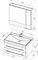 AQUANET Верона NEW 75 Комплект мебели для ванной комнаты (подвесной 2 ящика) - фото 83370