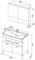 AQUANET Верона NEW 90 Комплект мебели для ванной комнаты (напольный 1 ящик 2 дверцы) - фото 83387
