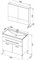 AQUANET Верона NEW 90 Комплект мебели для ванной комнаты (напольный 1 ящик 2 дверцы) - фото 83393