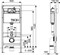 Комплект для установки подвесного унитаза: застенный модуль, пластиковая панель смыва TECEnow, белый - фото 87255