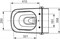 TECEone Унитаз подвесной 540х358х350 мм, коплект крепежей , цвет белый - фото 87363