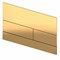 TECEsquare Панель смыва для унитаза с 2 клавишами, металлическая, цвет PVD Polished Gold Optic - фото 87804