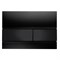 TECE Square Панель смыва с двумя клавишами стеклянная , цвет черный - фото 88091