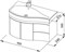 AQUANET Сопрано 95 L Тумба для ванной комнаты с раковиной (2 дверцы 2 ящика) - фото 93021