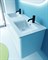 SANVIT Форма 120 Тумба подвесная для ванной комнаты с двойной раковиной, 2 выдвижных ящика - фото 99511